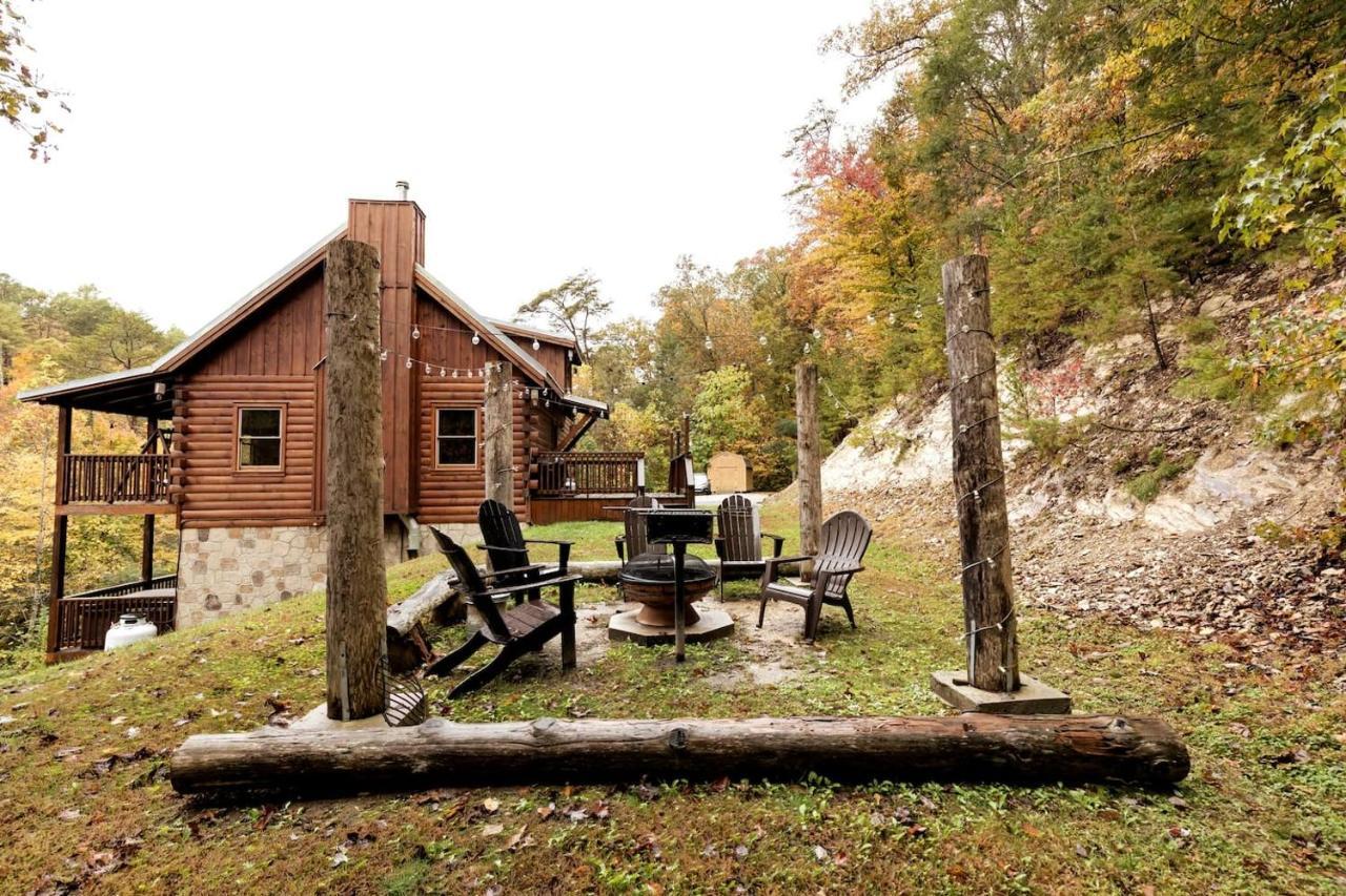 セバービル Smoky Mtn Hideaway - Cabin W/ Hot Tub & Pool Tableヴィラ エクステリア 写真